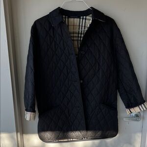 Burberry Black Quilted Utility Jacket